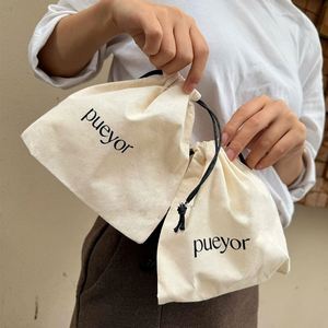 Personalized Eco Friendly Cotton <b>Drawstring</b> Bag Natural Cotton Gift Dust Muslin Bag <b>Pouch</b> - Product Image 1