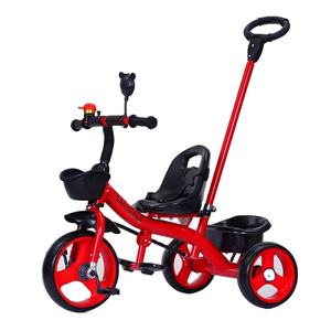 China Dreirad Fabrik verkauft bestes Modell günstigen Preis <span class=keywords><strong>2</strong></span> in 1 multifunktion alen Kinderwagen Baby Dreirad mit sicherem Sicherheits gurt - Product Image 1