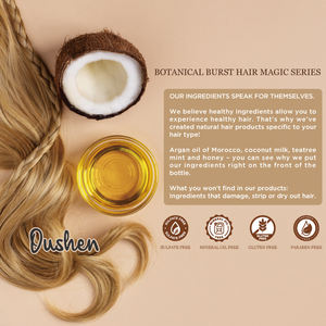 Shampooing à base de plantes à l'huile de noix de coco sans sulfate hydratant nourrissant réparation revitalisant lisse soin des <span class=keywords><strong>cheveux</strong></span> ensemble de shampooing - Product Image 6