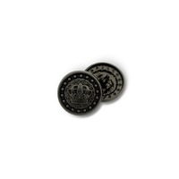 Boutons en métal plaqué vintage en relief, laiton antique, taille et logo personnalisés, perles, boutons pour costume, veste, blazer, jeans pour hommes