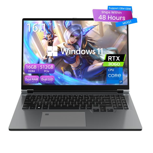 Yifang 16-inch I7-13620H RTX 3060 Graphics Card Windows 11 System, Customizable Option High-performance Cooling Gaming Laptops