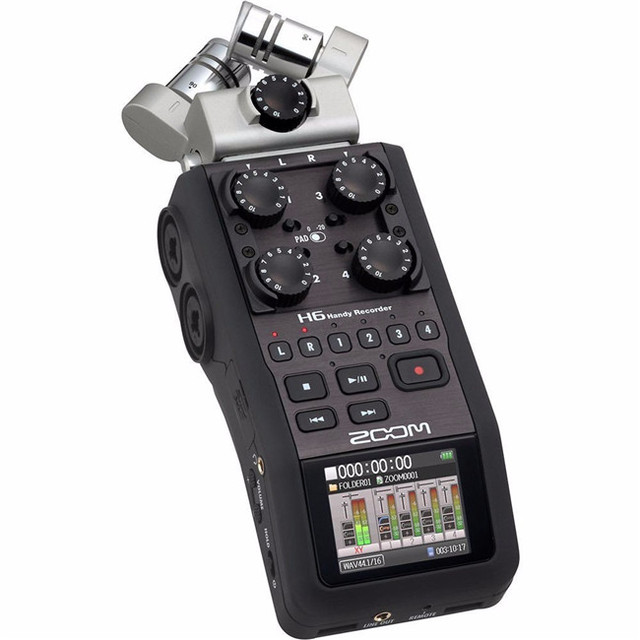 H6 Portable Professional Handheld Digital Recorder 6-Track for Interview X/Y Side 2GB Digital Recorder