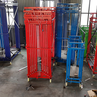 Plateforme de travail en hauteur électrique, échafaudage, télécommande, adaptée à la construction de bâtiments intérieurs et extérieurs