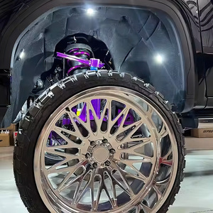 ล้อแม็กซ์ EZW Forged Deep Dish Lip Rim ขนาด 20-30 นิ้ว สำหรับรถยนต์ 5x114.3 6x139.7  แบบขัดเงาโครเมียมสั่งทำพิเศษสำหรับรถกระบะ F150 - Product Image 3