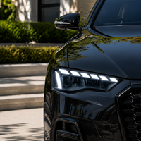 Phares LED pour Audi A5 2012-2016, style RS5, avec lentille de projecteur, feux de jour et clignotants dynamiques – Amélioration
