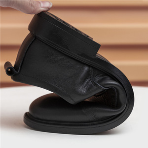 <b>Dress</b> Shoes Oxfords Round Toe Lace-up Genuine Leather All Seasons Wedding Men's Formal Shoes - Product Image 4