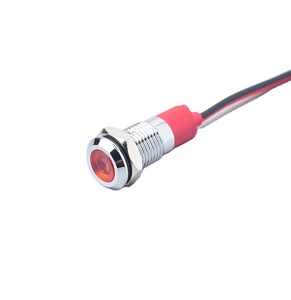 CHYF lampu indikator LED 12mm 1/<span class=keywords><strong>2</strong></span> inci, lampu sinyal logam IP67 tahan air 12V AC/DC lampu dasbor <span class=keywords><strong>Pilot</strong></span> - Product Image 5
