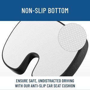 Cojín de Asiento Ergonómico de <span class=keywords><strong>Espuma</strong></span> Viscoelástica <span class=keywords><strong>para</strong></span> Coche, Oficina, Viajes Largos en Coche, Escritorio, <span class=keywords><strong>Cojines</strong></span> Lumbares - Product Image 4