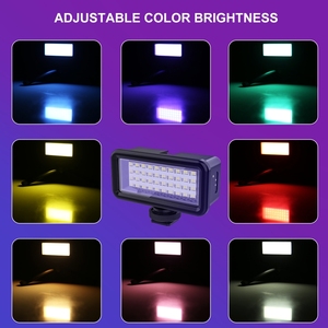 Luz de relleno LED portátil de doble color 40, iluminación fotográfica impermeable para buceo, cámara, vídeo, estudio fotográfico - Product Image 5