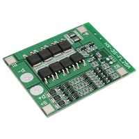 Carte de protection de batterie au lithium 3S 12V18650 HX-3S-FL25A-A 11.1V-12.6V avec équilibrage et protection contre les surintensités 25A