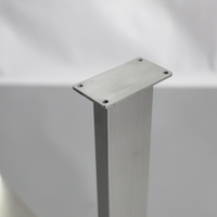 Pieds de table en acier inoxydable en forme de U, robustes, 201 304, résistants à la rouille, pour hôtels, restaurants