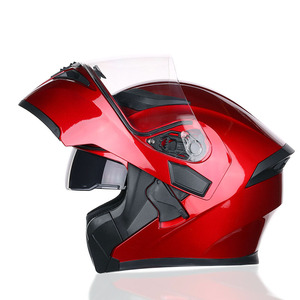 DOT-Casco abatible para motocicleta eléctrica, casco <span class=keywords><strong>Modular</strong></span> con doble lente, para las cuatro estaciones - Product Image 6