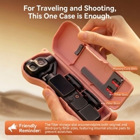 Étui de protection tout-en-un KUPEM avec boîte de rangement pour filtres pour accessoires d'appareil photo et stabilisateur Pocket 4P