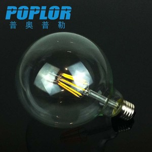 หลอดไฟ LED Poplor G125 แก้วใส ไส้หลอดแบบ Filament ขั้ว E27 B22 4 6 8 10 12 วัตต์ 220 โวลต์ AC สำหรับให้แสงสว่าง - Product Image 2
