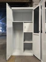 Armoire de chambre à coucher en acier armoire de rangement à double porte pour vêtements armoire placard casier en acier pour la maison