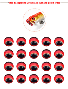 Yeux de leurre holographiques 3D Offre Spéciale 3mm-6mm yeux de leurre de pêche époxy auto-adhésifs - Product Image 6