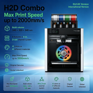 Impresora 3D Internacional Bambo H2D Versión Global, Edición Sin Bloqueo, Servo de Bucle Cerrado, Alta Velocidad de 600 mm/s, 1 Año de Garantía - Product Image 1