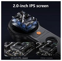 Microscope multifonctionnel pliable avec objectif AF 1080P à angle large de 178°, 500X, 2MP, mise au point automatique pour le soudage de fils de circuits imprimés