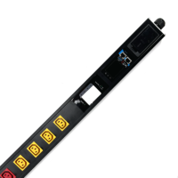 PDU triphasé surveillé, PDU intelligent pour rack avec 12 prises IEC C13 10A, surveillance et contrôle de l'alimentation à distance, prise en charge de MQTT, SNMP, IPv6, DHCP, OEM