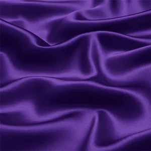 19m/m 108cm 90% Silk And 10% Spandex Silk Stretch Satin Charmeuse Fabric For Dyeing Or Printing