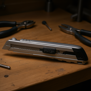 Stanley Utility Knife 18mm Blade Retractable For Precision Cutting - Product Image 3