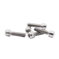 Fixation en titane Torx à tête ronde usinée CNC en Ti6Al4V brut, boulon avec rondelle plate pré-assemblée pour montage mécanique automobile