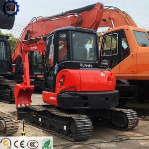 Mini-excavatrice Kubota KX057-5 d'occasion, forte force de creusement, 5,7 tonnes, d'origine japonaise, certifiée EPA CE, faible nombre d'heures, KX030 KX040 KX155 - Product Image 1