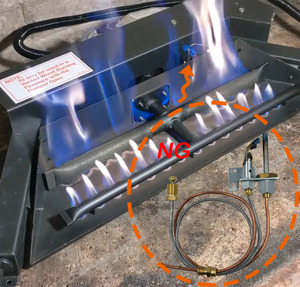 Natural <strong>Gas</strong> Pilot Burner Assembly Replace Real Fire Model G5 G6 Burner Parts for <strong>Fireplace</strong> with <strong>Thermocouple</strong> - Product Image 5
