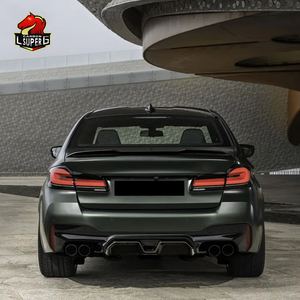 Kit carrosserie <span class=keywords><strong>Legai</strong></span> série 5 G30 m5 pour bmw g30 mise à niveau G30 G38 LCI M5 style pare-chocs avant pare-chocs arrière de voiture capot phare feu arrière - Product Image 5