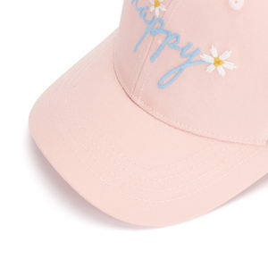 Gorra de Béisbol Rosa de Algodón de 6 Paneles con Letra Bordada Personalizada, Certificada por BSCI, Protección Solar Deportiva para Niñas - Product Image 4