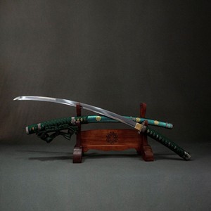 <span class=keywords><strong>Spada</strong></span> Longquan 104cm in Acciaio T10, Katana Verde Magica, Set Regalo di Lusso per <span class=keywords><strong>Uomo</strong></span> con Scatola in Broccato, <span class=keywords><strong>Spada</strong></span> Samurai per Cosplay e Decorazione Casa - Product Image 2