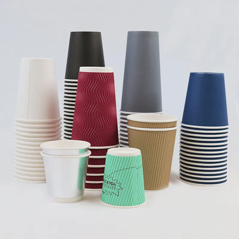Choice Fun 12 Oz Paper Coffee Cups Disposable Double Wall Coffee Cups For Hot Drink