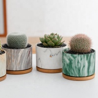 Moules de fleurs en céramique imitation marbre coloré, pot de jardin pour maison et extérieur, nouveau design, pour plantation, décoration