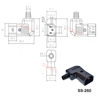 Cordon d'alimentation coudé IEC320 C13 C14, assemblage de fiches de connexion IEC, prise de sortie PDU UPS, prise électrique AC 10A 250V
