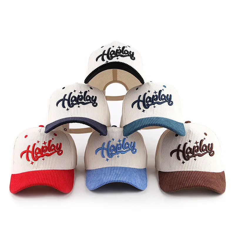 卸売新スタイル高品質コーデュロイ冬野球帽スポーツ屋外ヒップホップキャップ