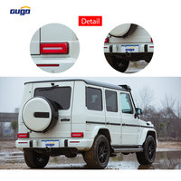 Pare-chocs arrière GUGO W463 style B compatible avec Mercedes Benz W463 G63 G65 G500 G55, pare-chocs arrière en PU, kit carrosserie 2018-2019 brabus