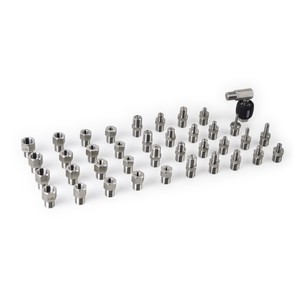 Adaptadores de Conector Universal de Fábrica OEM NPT BSP M de la Marca HSIN, Kit de 38 Piezas de Accesorios de Acero Inoxidable, Adaptador con 1 Año de Garantía - Product Image 2