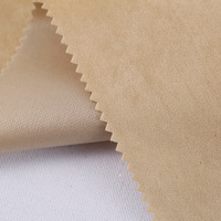 Tissu imperméable en velours imitation daim PU simple face pour coussin de canapé, textile d'ameublement extérieur et utilisation de parapluie