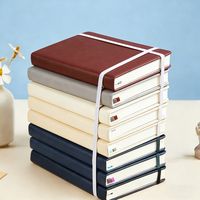 Individuelles Logo Hochwertiges Geschenk Exzellentes A5 PU-Leder Journal Hardcover Schreib-Tagebuch Notizblock Notizbuch