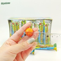 SuperLoves Chewing-gum fruité avec autocollant tatouage dans un pot en verre multicolore pour fête d'enfants, vente en gros