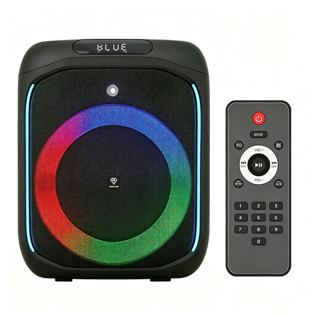 Professional Wireless Karaoke BT Portable Speaker Machine with RGB LED Light for Stage