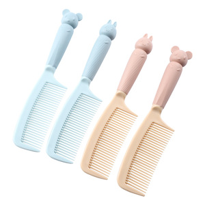 Cute Plastic Hair Comb Large Size Portable Travel Use Smoothing Straightening For Women Cartoon Style - Product Image 5