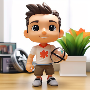 รูปปั้นตกแต่งโต๊ะตัวละครป๊อปออกแบบได้ตามต้องการรูปปั้นของเล่นพลาสติกสำหรับสะสมของเล่น3D พิมพ์ลายได้หลายแบบ - Product Image 6