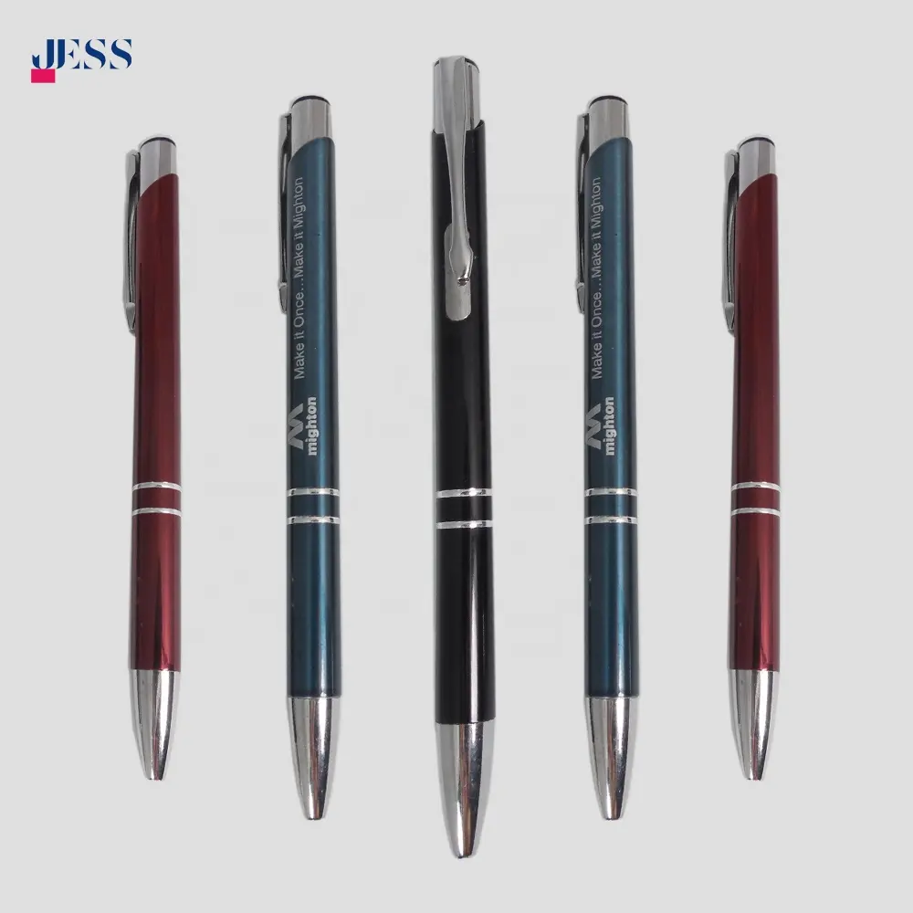 Groothandel Mode Metalen Pen Promotionele Aluminium Pen Reclame Custom Pen Met Logo