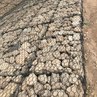 Panier gabion en treillis hexagonal renforcé, galvanisé à chaud et revêtu de PVC, pour la protection contre les inondations et la construction de cages à pierres