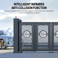 Porte principale de qualité supérieure conception philippines porte pliante porte de clôture électrique rétractable