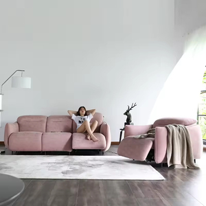 Sofá eléctrico combinado de lujo para sala de estar Chesterfield, tela de nuevo diseño con características relajantes para hoteles y villas - Product Image 1