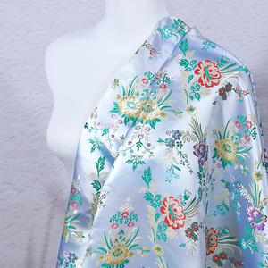 High-End chinesische Jacquard Stoff Satin Stoff zart bequem für Kleidung Wurf kissen Kunst handwerk Dekoration Stoff - Product Image 5