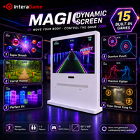 Écran Magique AR 85 Pouces avec Détection de Mouvement, Appareil de Jeu Interactif de Suivi Corporel pour Enfants, Machine d'Arcade pour Parcs d'Attractions et Centres Commerciaux