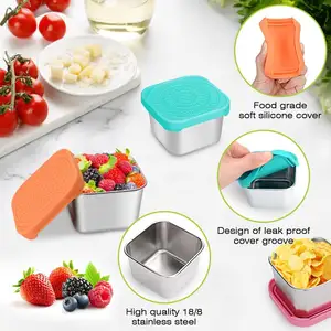 Factory Direct Sale Mini Individual Condiment Portion Cups Stainless Steel Sauce Bowls Dipping Sauce Cups Reusable Cup
